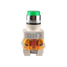 Illuminated Button for LAY7 LAY7-11D 380V Neon Red Switch | LAY711D4Q2N, Industrial Control Panel Accessory