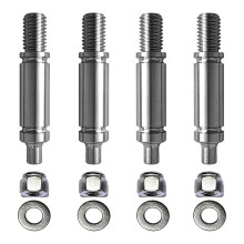 Pack of 4 Reinforced Dryer Drum Roller Shaft Set Suitable for