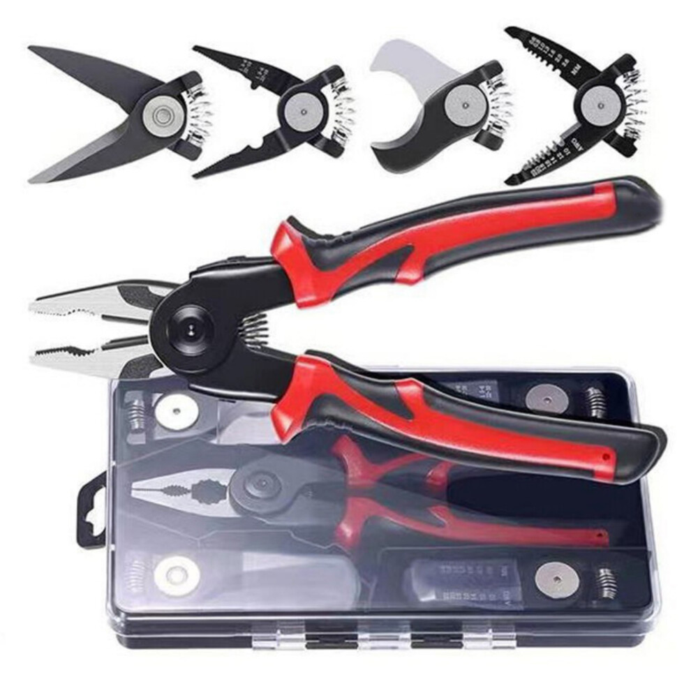 5 in 1 Wire Stripping Pliers Replaceable Cable Wire Stripper-image-OPC-PKDR7BX-NEW