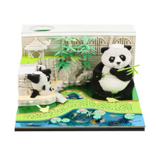 2025 Desk Calendar 3D Paper Sculpture Panda Calendar 2025