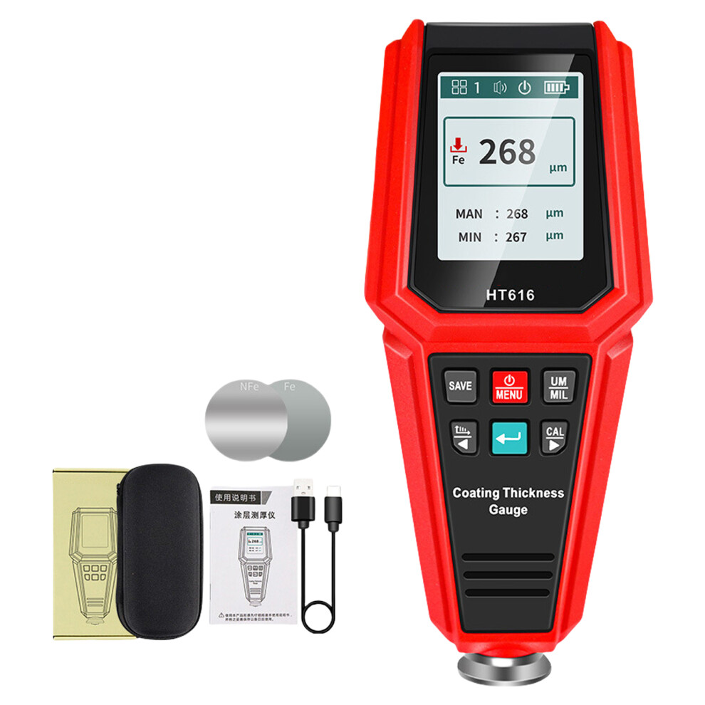 Coating Thickness Meter Gauge With Lcd Display Car Fe & Nfe 7627000017895