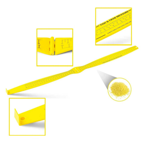 Fishing Measuring Tool Fish Measuring Ruler Foldable Fishing 1