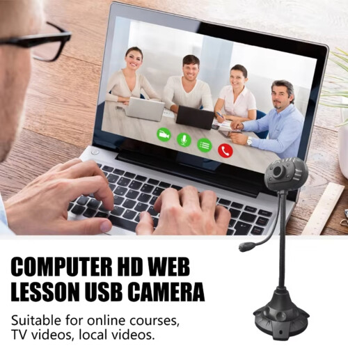 High Resolution Camera with Integrated Microphones for 2