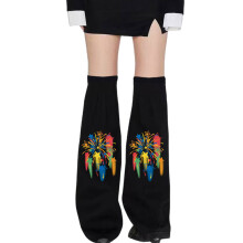 Punk Fire Works Long Leg Socks Flared Leg Warmers Subcultures