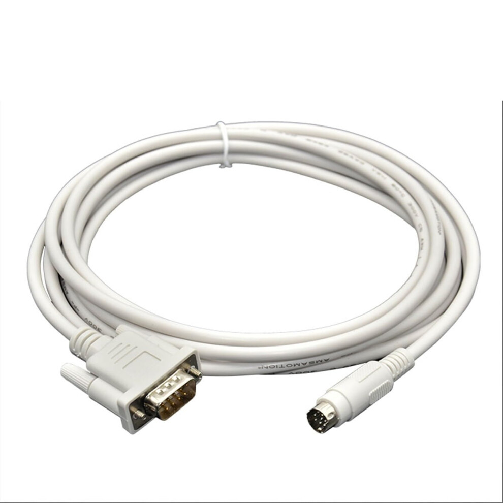 Dop-Fx Programming Cable For Hmi Dop-107Bv/107Ev Dop-130Bq Compatible With Fx3u Fx2n Fx3g Series Plc 5M Length Dop(B)-Fx Color 6038364257130