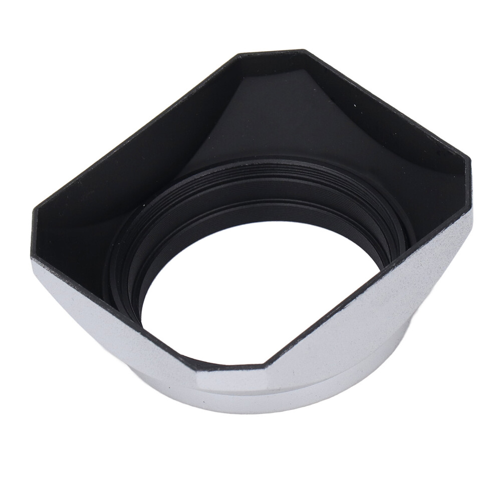 High Accuracy 46Mm Square Lens Hood Shade For Digital Cameras - Silver 4631348422115