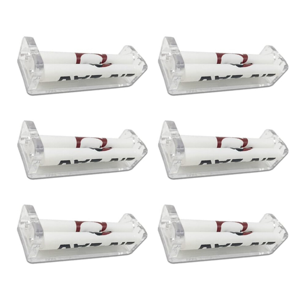 6 Pcs Cigarette Roller Plastic Cigarette Rolling Machine Manual Rolling Machine Tobacco Rolling Machine 70mm Cigarette Making