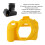 Custodia in silicone gialla per D3300 e D3400, 12x11x6 cm 6