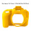 Custodia in silicone gialla per D3300 e D3400, 12x11x6 cm 2