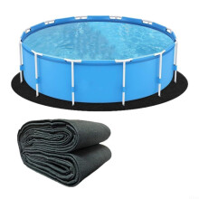 18 Ft Round Pool Liner Pad, Ground Pool Round Cloth, Above Ground Pool Liner for Villa Courtyard, Leisure Villas