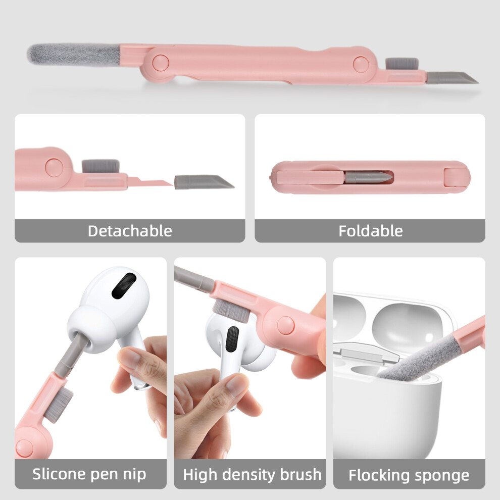 Multifunctional Electronic Cleaning Kit For Cameras, Phones & Screens Â Pink 4931348427401