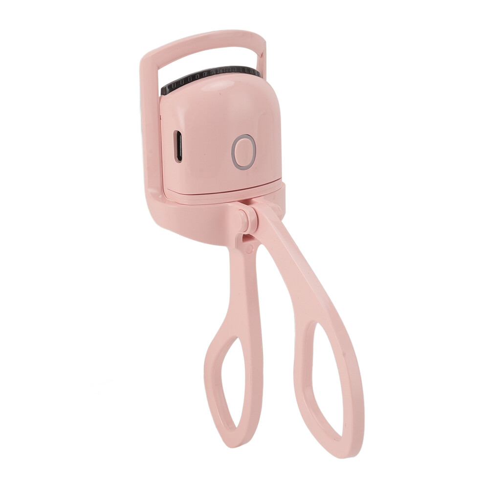 Pink Rechargeable Heated Eyelash Curler, 230Mah Li-Ion Battery