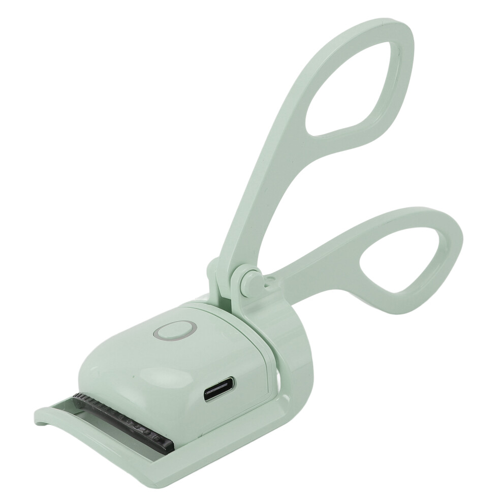 Green Heated Electric Eyelash Curler, Rechargeable, 230Mah,