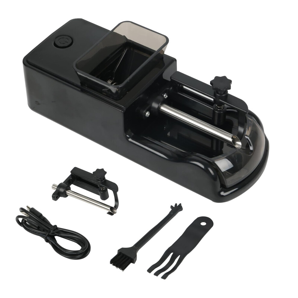 Electric Cigarette Rolling Machine, Cigarette Roller with a USB Type-C Power Cord, Equipped with Both 8mm and 6.5mm Diameter Cigarette Tubes