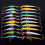 Kit di 20 esche morbide, 9-9,5 cm, multicolore 8