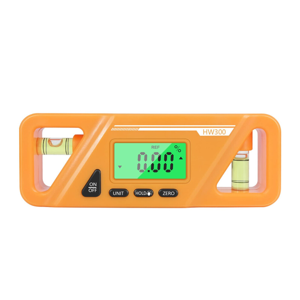Digital Angle Meter Inclinometer With Lcd Display Backlight For Absolute And Relative Measurement Orange 6038364258465