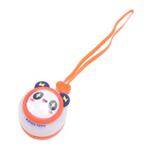 Oranger tragbarer Nackenventilator USB aufladbar 300mAh 3-Geschwindigkeiten, ohne Rotorblätter