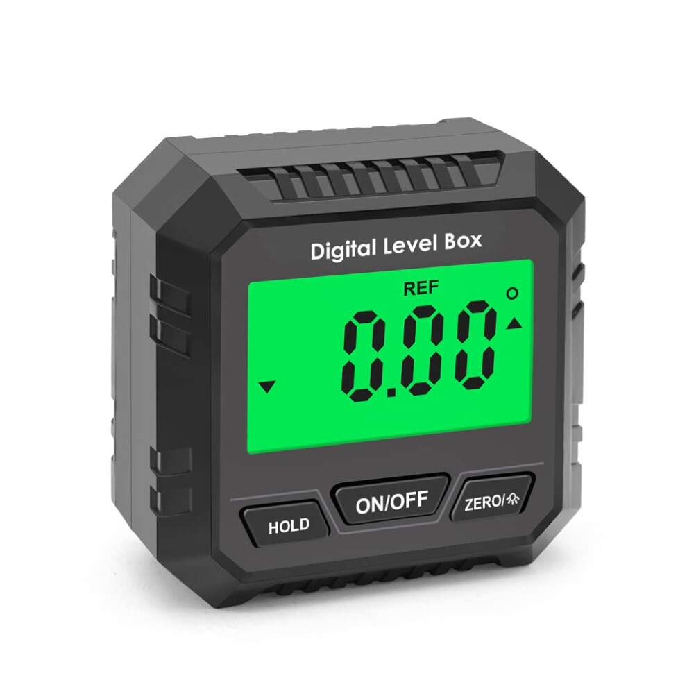 Ic Digital Angle Meter Inclinometer With Lcd Display, Backlight, Absolute & Relative Measurement, Black 9084446821741