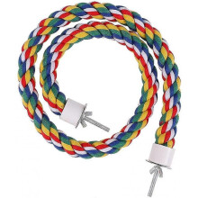 Bird Perch Rope Bungee Bird Toy Cage Parrot Chewing Toy (80cm)