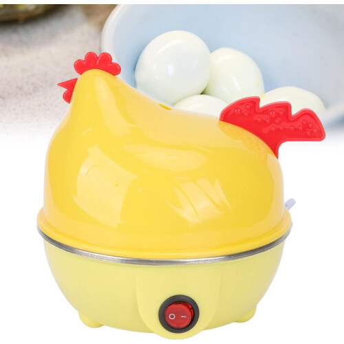 1PCS Easy Egg Cooker, Quick Egg Cooker, Hard-Boiled Egg Cooker with 7 Egg Capacity, Automatic Shut Off Chicken Shape for Breakfast 1