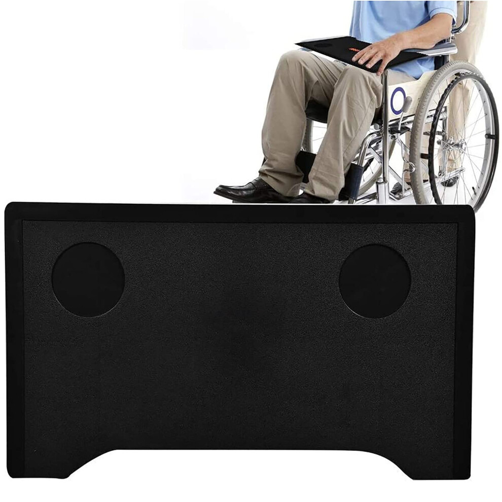 Wheelchair Tray Table - Removable Portable Plastic Lap Tray for Eating, Reading, and Desk Use for Disabled and Elderly Patients