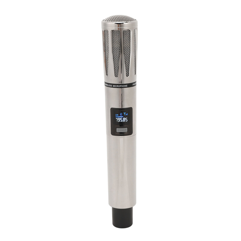 Uhf Cordless Dynamic Microphone 328.1Ft Range Noise Cancelation Silver 7901348468978