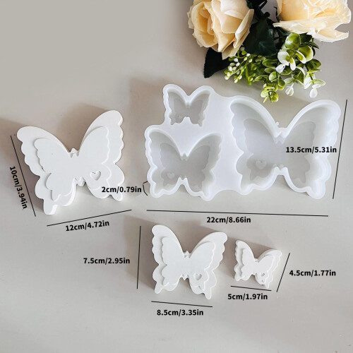 Sturdy Silicone Mold Set For Creative Butterfly Tabletop 2