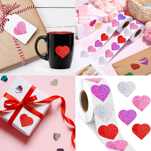 Adhesive Decorative Sticker Valentine's Day Sticker Heart 1