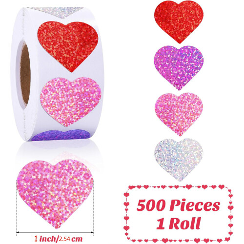 Adhesive Decorative Sticker Valentine's Day Sticker Heart 2
