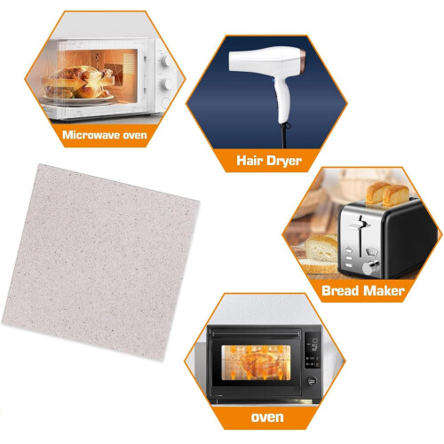 5Pieces Microwave Mica Sheet Electrical Safety Shield Cuttable 1