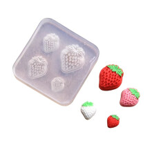 Silicone Mold for Crafting Miniature Strawberry Desserts