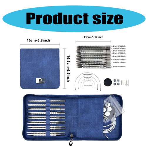 Circular Knitting Needle Set Short Square Knitting Needle 2