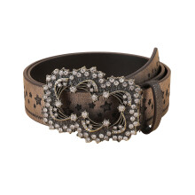 Artistic Youth Belt Adjustable Rhinestones Waist Belts Stretchy