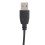 Cuffie USB nere mono-orecchio 150Ω 105dB microfono NC 10