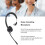 Cuffie USB nere mono-orecchio 150Ω 105dB microfono NC 3