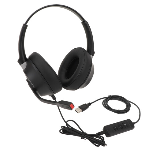 Cuffie nere USB/USB-C stereo per PC/Notebook