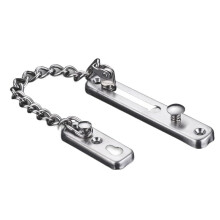Chain Lock - Stainless Steel Anti-Theft Door Chain Latch for Security - Available in Silver, Bronze, Gold, Black (Color: J, B)