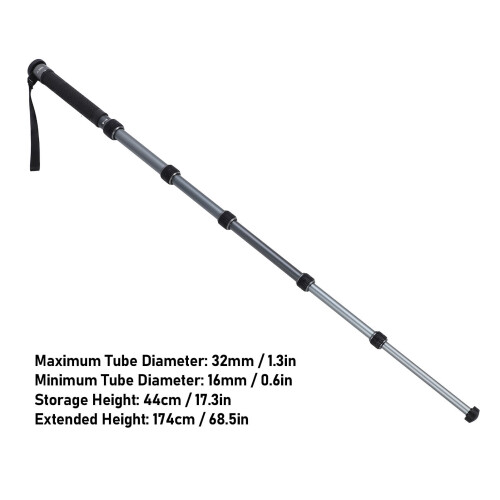 Aluminum Extendable Camera Monopod 68.5in with Carrying Bag 1