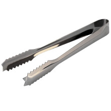 Food Clip - Stainless Steel Ice Tongs Set, Reusable Chip Clips, Black Plated Candy Scoop for Kitchen, Cocktail, Tea Party Serving