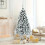 High-End 180cm Christmas White Simulation Artificial Snow Cedar Tree with 600 Branches 4