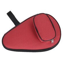 Table Tennis Bag - Waterproof Paddle Bag Cover for Travel and Training, Red Racket Cover with Ball Storage Organizer