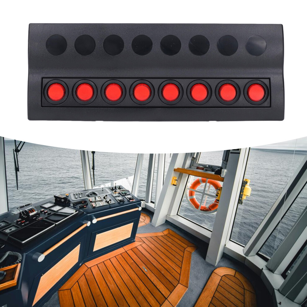 Dc12v 8-Gang Marine Switch Panel Waterproof Ip65, 235X90mm 3381348492809