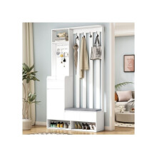 Armadio per scarpe - MUVOE - Moderno - Bianco - H180/B100/T35 cm - Multifunzionale