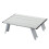 Folding Portable Camping Table - Compact Aluminium Picnic Table for Travel, Lightweight Silver Design, Easy Setup 1