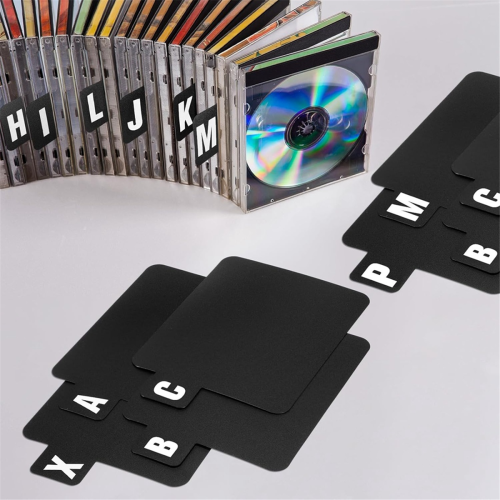 26 intercalaires pour disques vinyles et DVD alphabétiques 1
