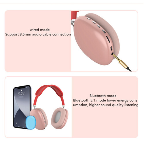 Bluetooth 5.0 Headphones, for Game Console , Computer (White) 1