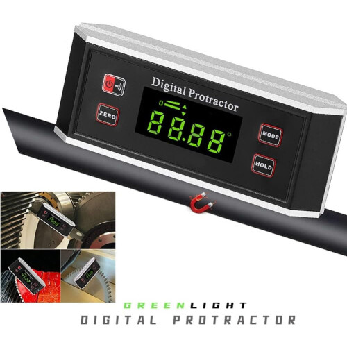 High Precision Angle Finder Protractor Inclinometer Level with LCD Display for Absolute and Relative Measurements 2