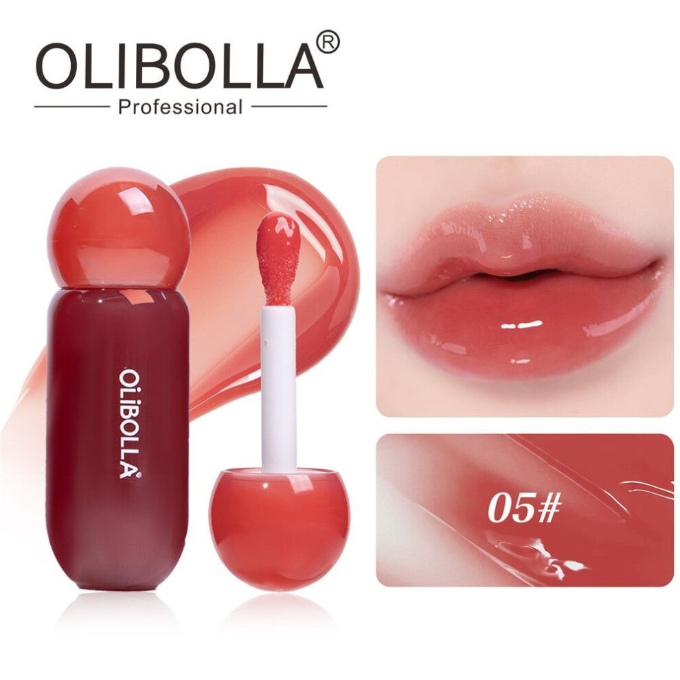 (Type#5) Olibolla Water Light Glass Lip Glaze Moisturizing Clear Plump Lips No Smudge No-image-OPC-PKDRYPN-NEW