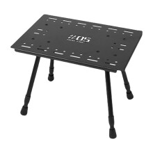 Multifunctional Outdoor Camping Desk Folding Table with Adjustable Height, Portable Aluminum Alloy, Includes Folding Chair