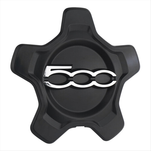 Cache-moyeu de roue pour 500X 2016-2022 6AN68LXHAA, noir
